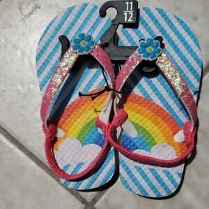 Kids Pink and Blue Flip Flops